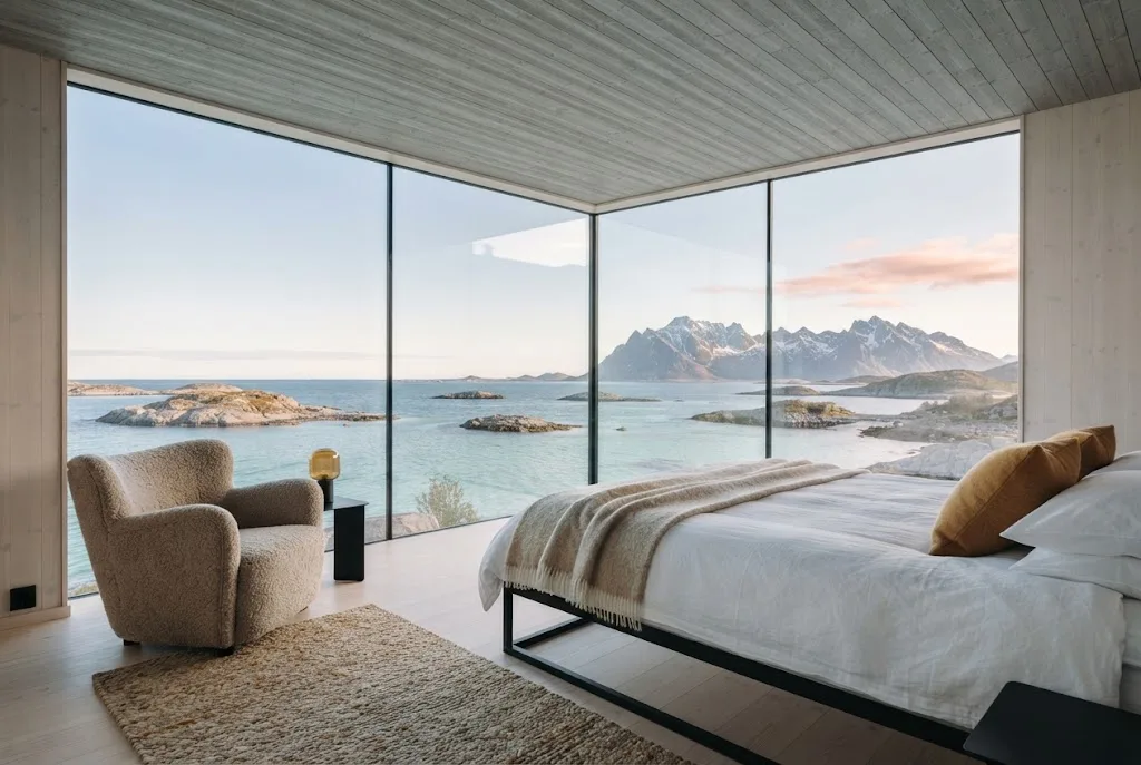Artist's impression of the planned Coast Room, a corner room with windows onto the islands