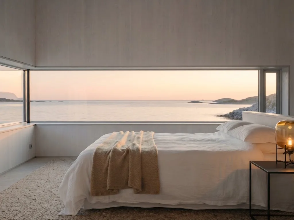 Artist's impression of the bed in the planned Horizon Room, facing the window